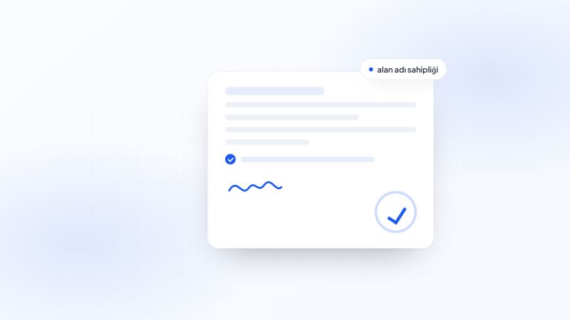 Site sahipliği ve teslim belgesi temsili