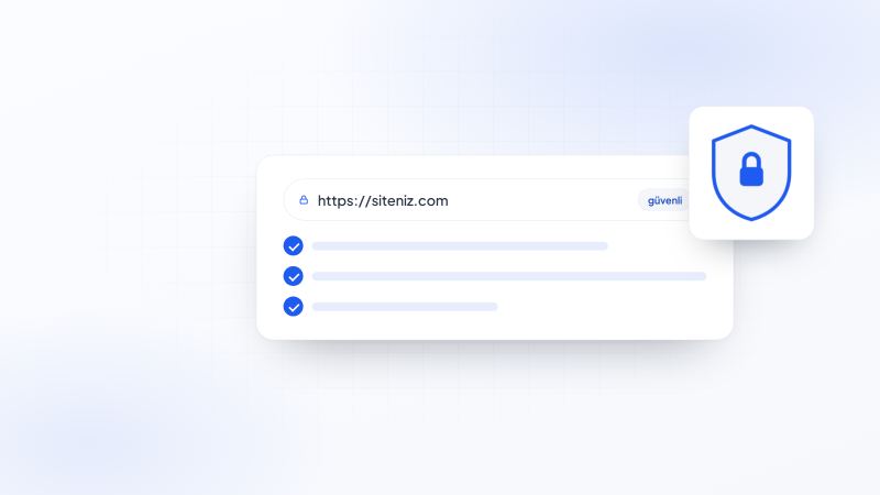 Site güvenliği ve SSL temsili